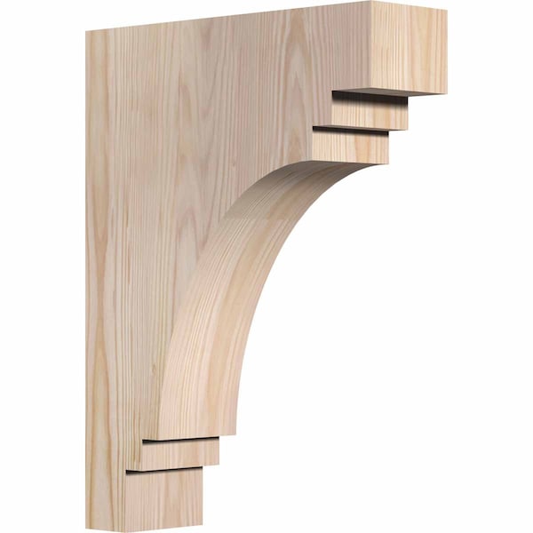 Ekena Millwork Pescadero Smooth Corbel, Douglas Fir, 3 1/2"W x 12"D x 16"H COR04X12X16PEC00SDF - main